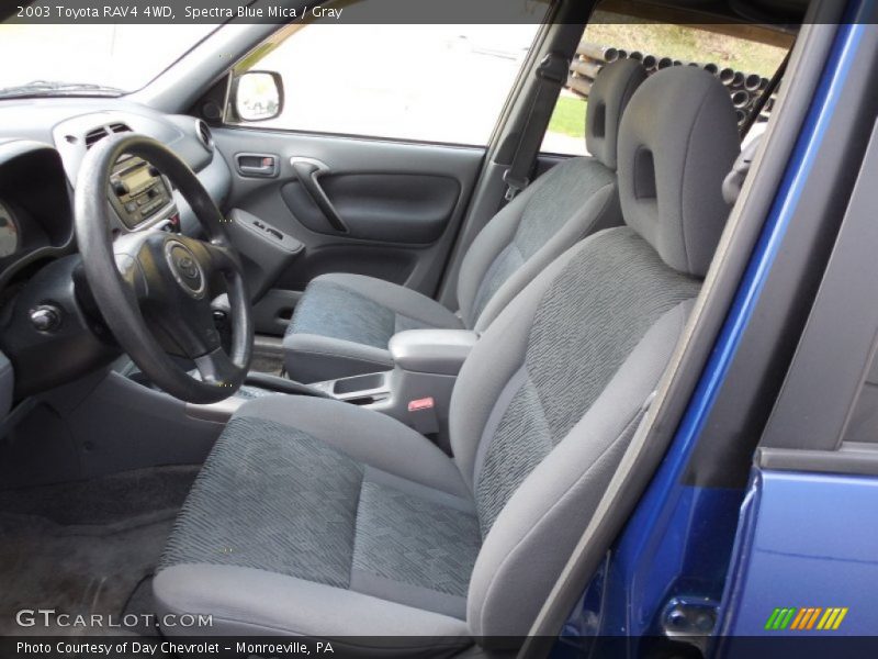 Spectra Blue Mica / Gray 2003 Toyota RAV4 4WD
