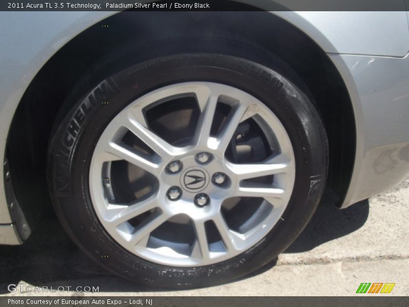 Paladium Silver Pearl / Ebony Black 2011 Acura TL 3.5 Technology