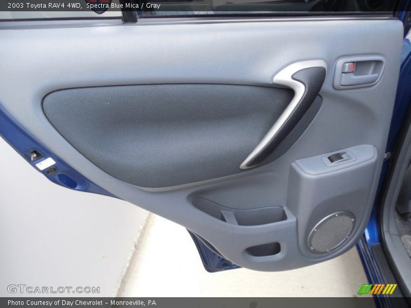 Spectra Blue Mica / Gray 2003 Toyota RAV4 4WD