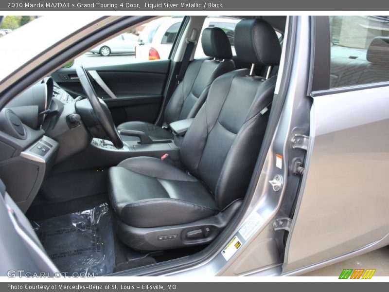 Liquid Silver Metallic / Black 2010 Mazda MAZDA3 s Grand Touring 4 Door