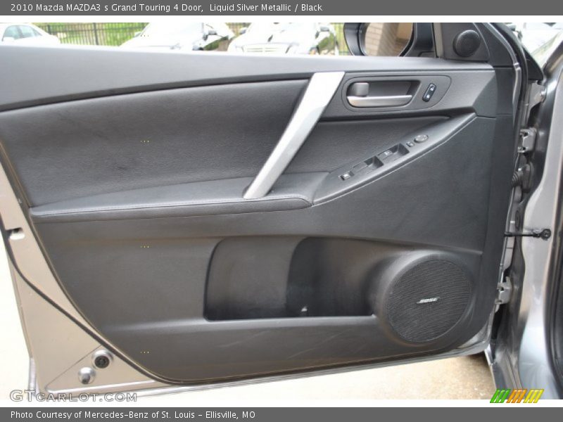 Liquid Silver Metallic / Black 2010 Mazda MAZDA3 s Grand Touring 4 Door