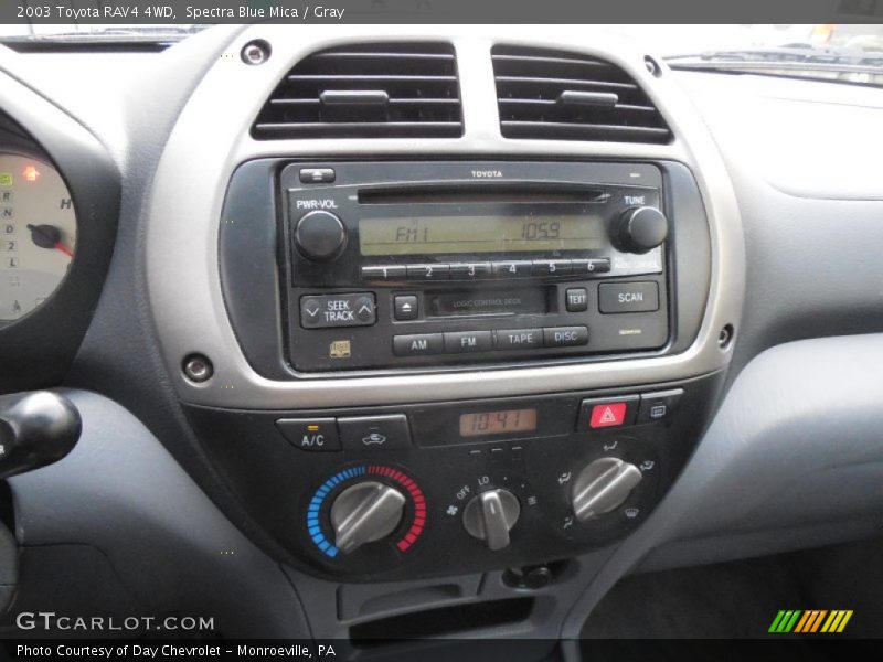 Spectra Blue Mica / Gray 2003 Toyota RAV4 4WD