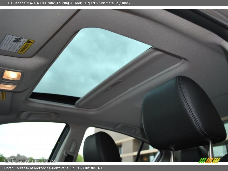 Liquid Silver Metallic / Black 2010 Mazda MAZDA3 s Grand Touring 4 Door