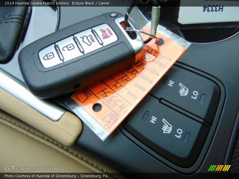 Keys of 2014 Sonata Hybrid Limited