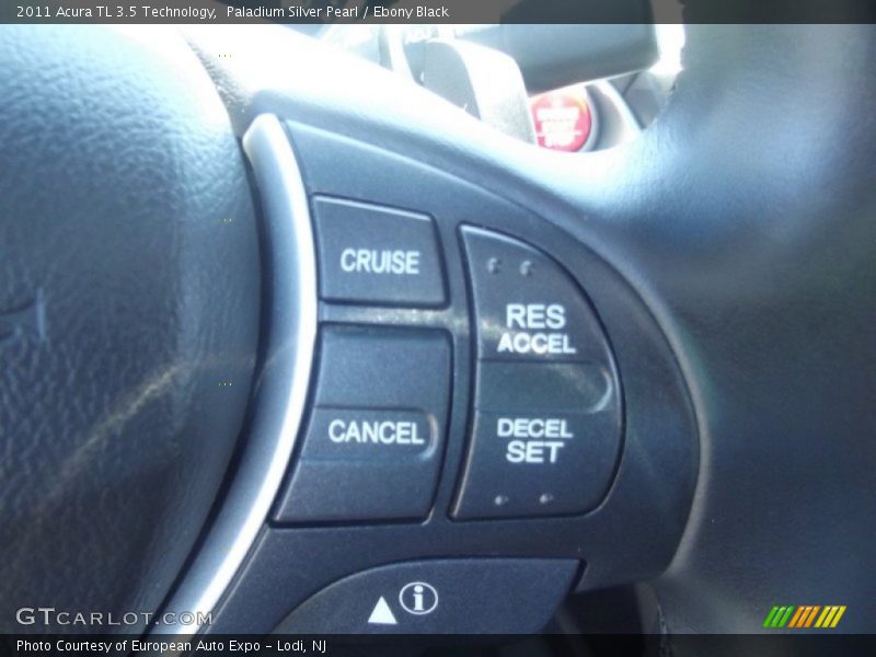 Paladium Silver Pearl / Ebony Black 2011 Acura TL 3.5 Technology