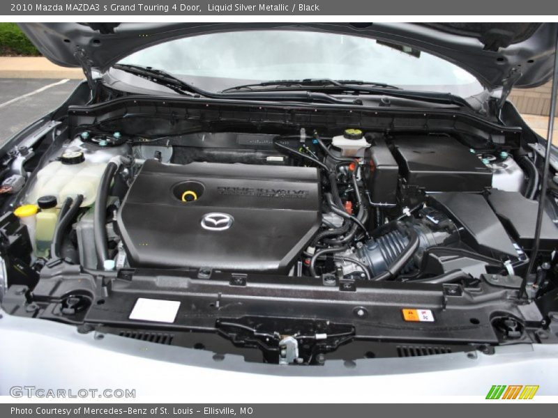 Liquid Silver Metallic / Black 2010 Mazda MAZDA3 s Grand Touring 4 Door