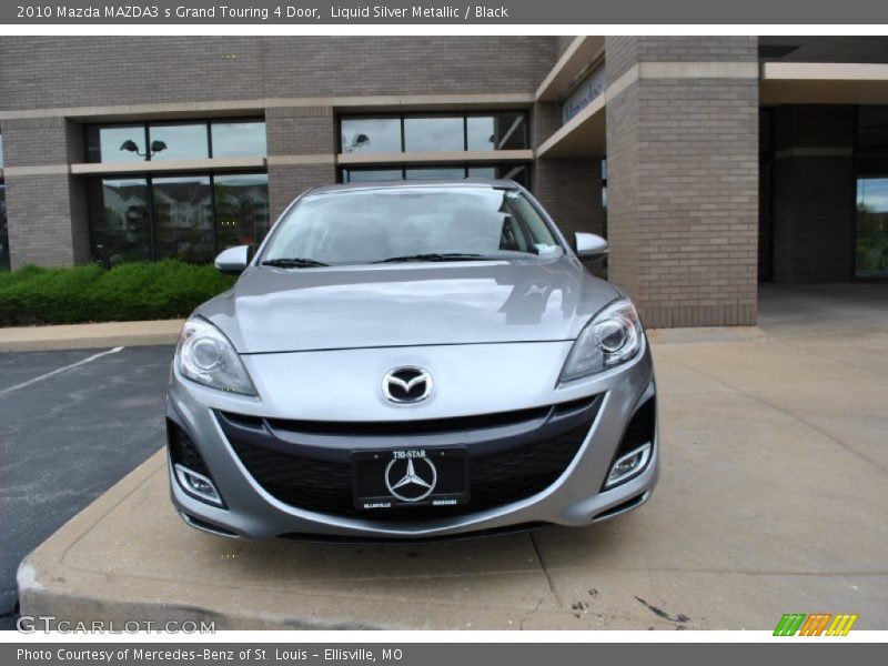 Liquid Silver Metallic / Black 2010 Mazda MAZDA3 s Grand Touring 4 Door