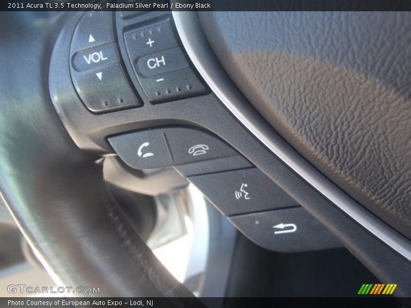 Paladium Silver Pearl / Ebony Black 2011 Acura TL 3.5 Technology