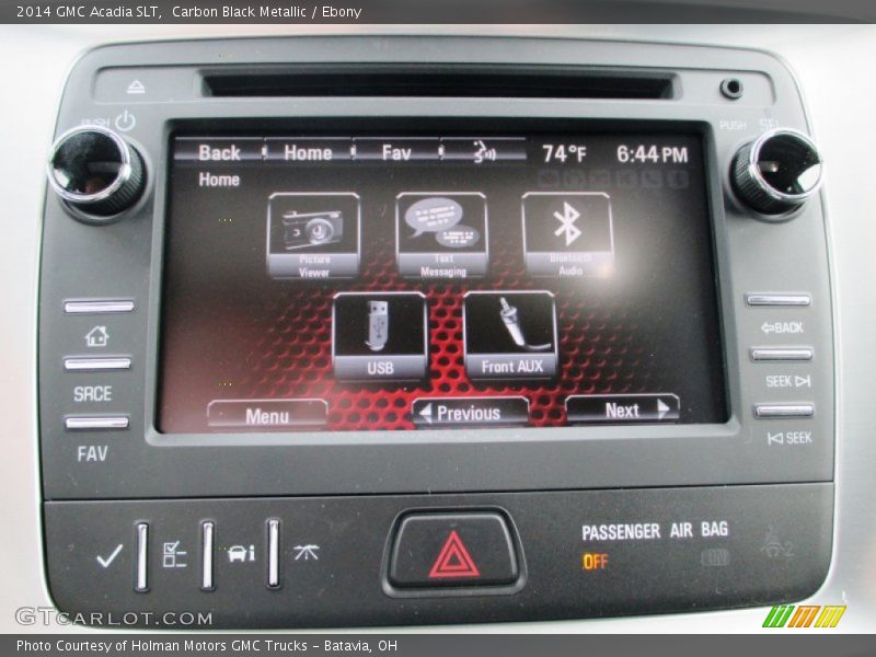 Carbon Black Metallic / Ebony 2014 GMC Acadia SLT