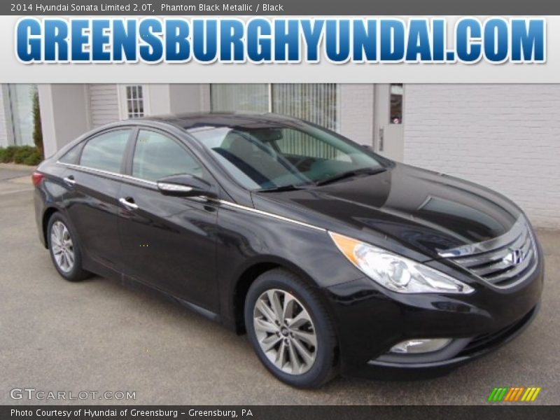 Phantom Black Metallic / Black 2014 Hyundai Sonata Limited 2.0T