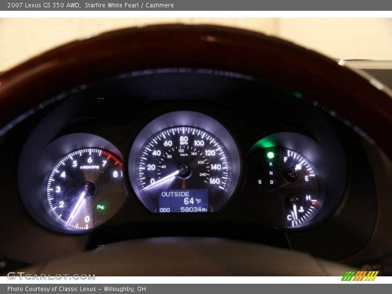 Starfire White Pearl / Cashmere 2007 Lexus GS 350 AWD