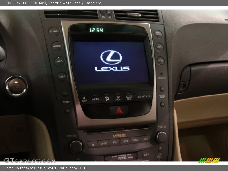 Starfire White Pearl / Cashmere 2007 Lexus GS 350 AWD