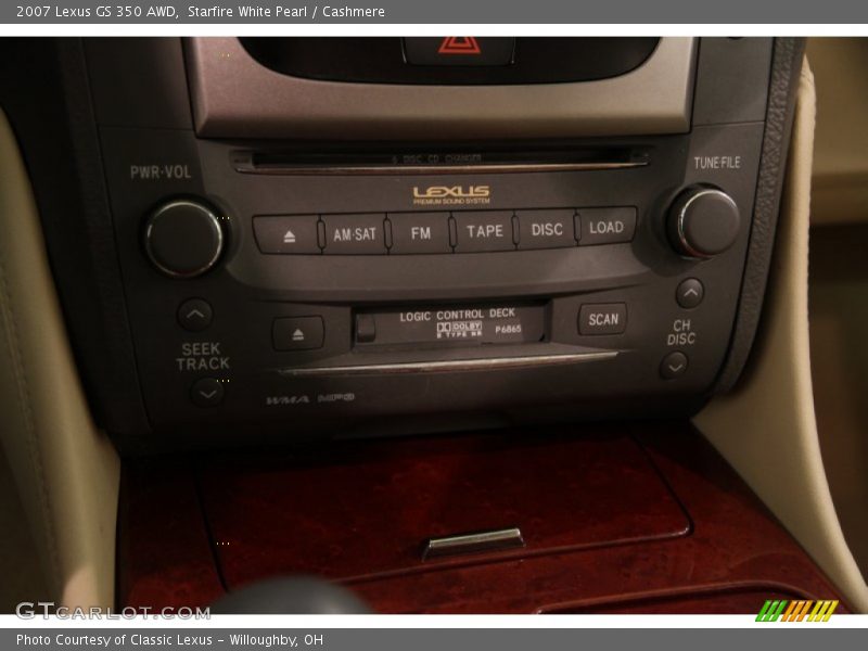 Starfire White Pearl / Cashmere 2007 Lexus GS 350 AWD