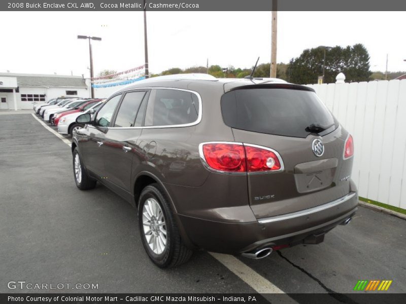 Cocoa Metallic / Cashmere/Cocoa 2008 Buick Enclave CXL AWD