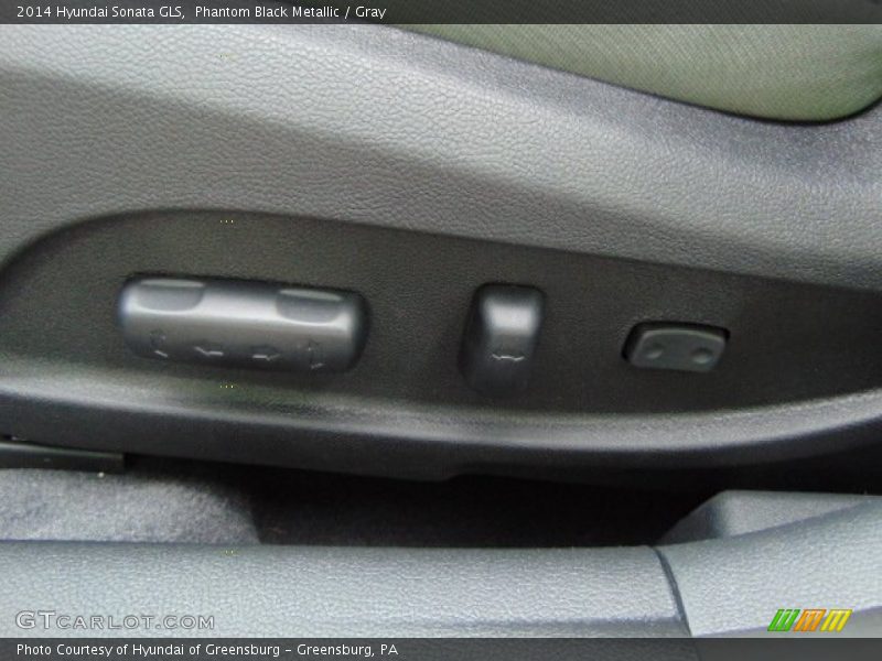 Phantom Black Metallic / Gray 2014 Hyundai Sonata GLS
