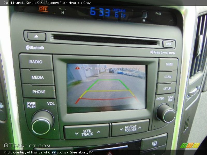 Phantom Black Metallic / Gray 2014 Hyundai Sonata GLS