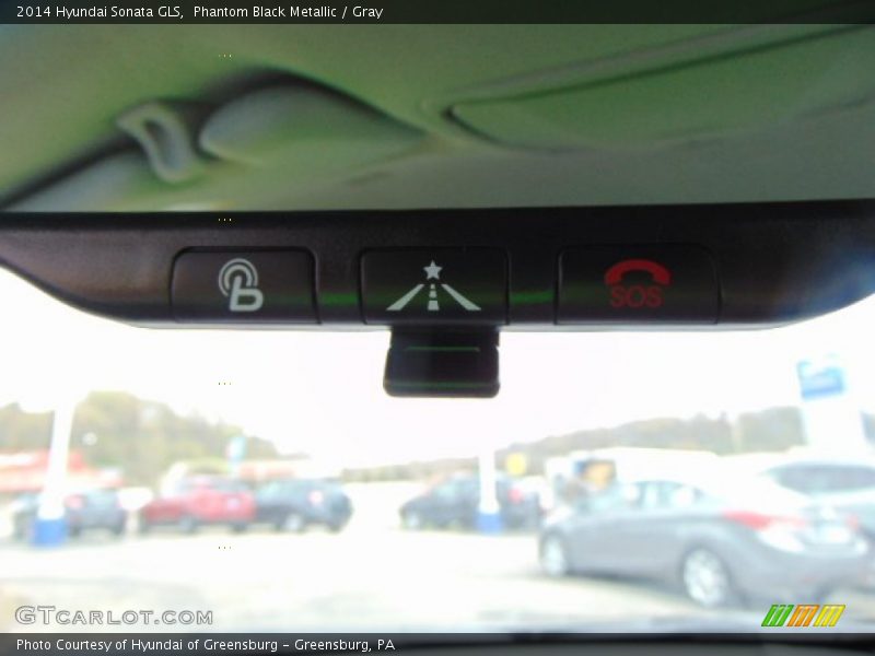 Phantom Black Metallic / Gray 2014 Hyundai Sonata GLS