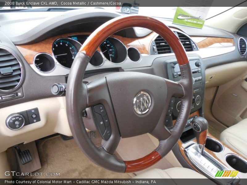 Cocoa Metallic / Cashmere/Cocoa 2008 Buick Enclave CXL AWD