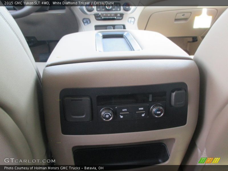 White Diamond Tricoat / Cocoa/Dune 2015 GMC Yukon SLT 4WD