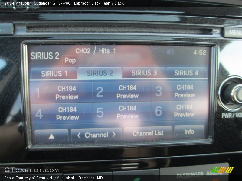Labrador Black Pearl / Black 2014 Mitsubishi Outlander GT S-AWC