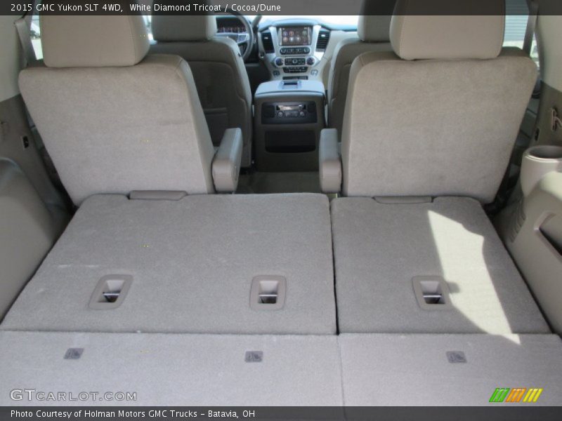 White Diamond Tricoat / Cocoa/Dune 2015 GMC Yukon SLT 4WD