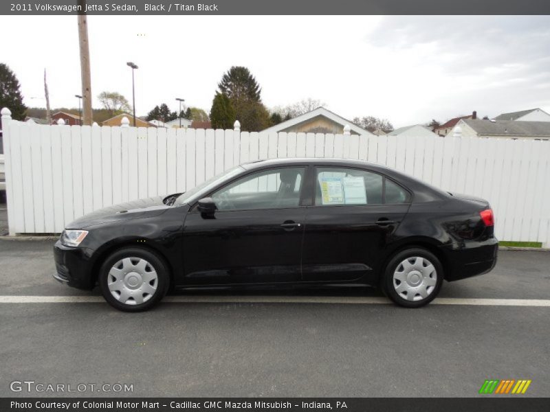 Black / Titan Black 2011 Volkswagen Jetta S Sedan
