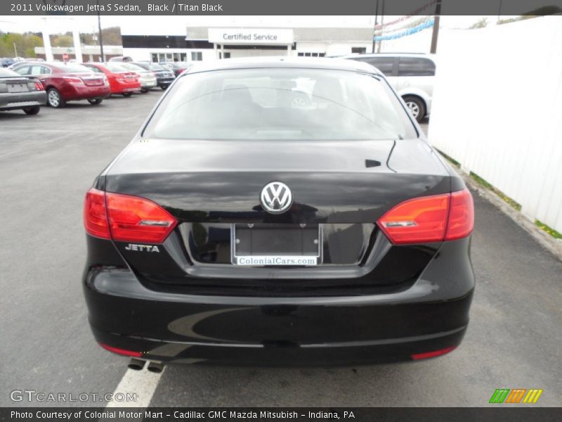 Black / Titan Black 2011 Volkswagen Jetta S Sedan