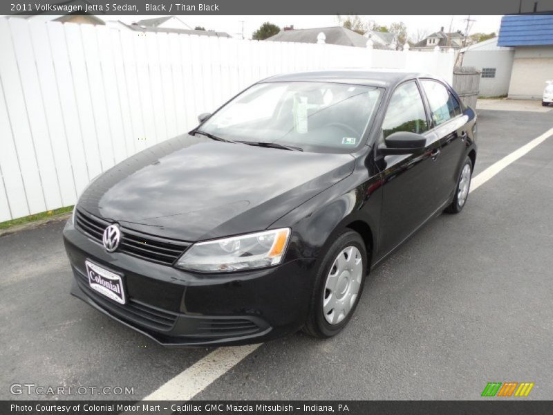Black / Titan Black 2011 Volkswagen Jetta S Sedan