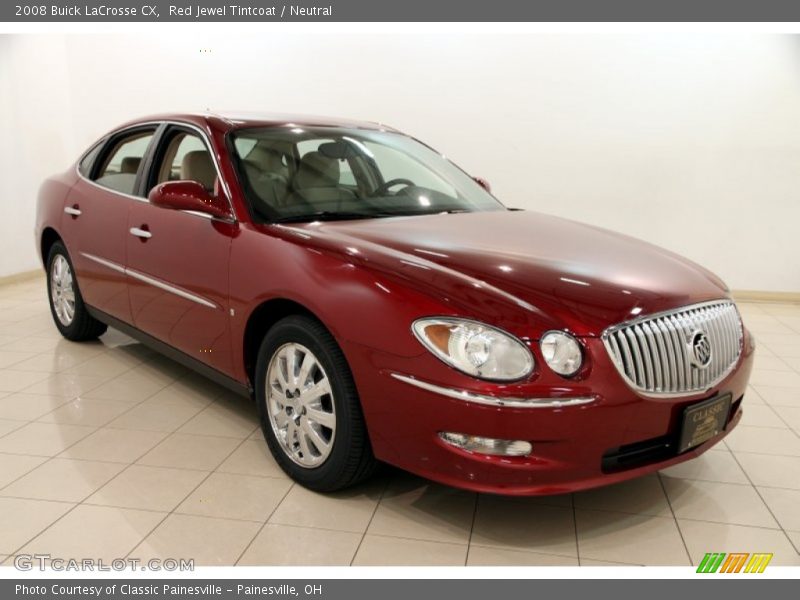 Red Jewel Tintcoat / Neutral 2008 Buick LaCrosse CX