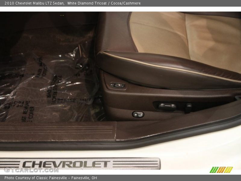 White Diamond Tricoat / Cocoa/Cashmere 2010 Chevrolet Malibu LTZ Sedan