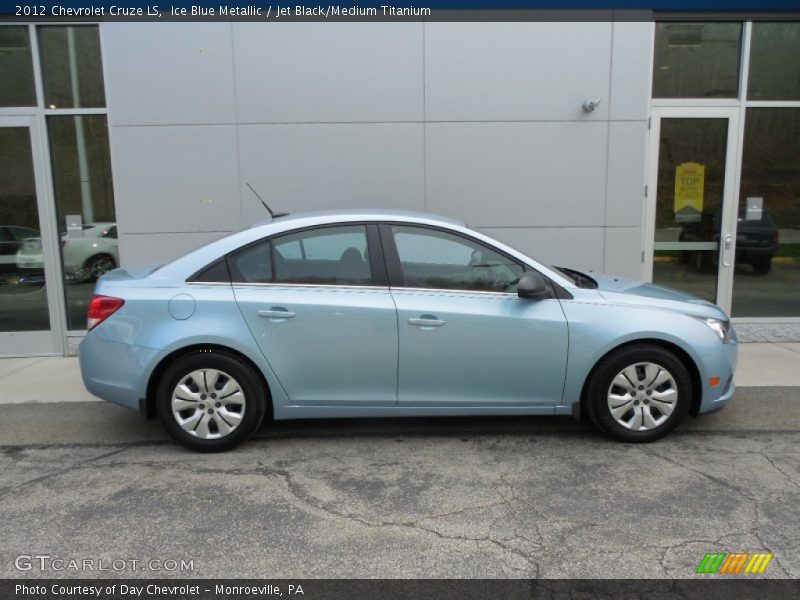 Ice Blue Metallic / Jet Black/Medium Titanium 2012 Chevrolet Cruze LS