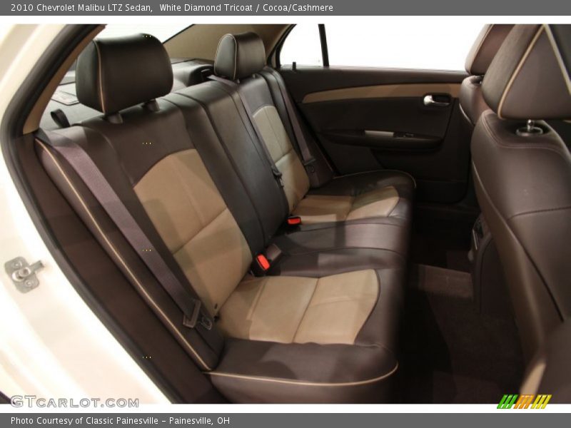 White Diamond Tricoat / Cocoa/Cashmere 2010 Chevrolet Malibu LTZ Sedan
