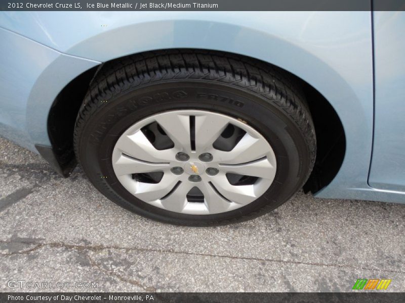 Ice Blue Metallic / Jet Black/Medium Titanium 2012 Chevrolet Cruze LS