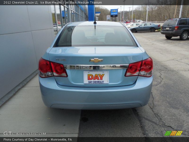 Ice Blue Metallic / Jet Black/Medium Titanium 2012 Chevrolet Cruze LS