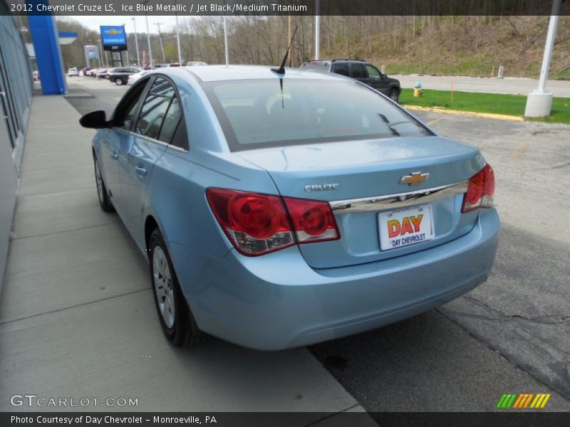 Ice Blue Metallic / Jet Black/Medium Titanium 2012 Chevrolet Cruze LS