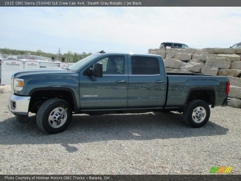 Stealth Gray Metallic / Jet Black 2015 GMC Sierra 2500HD SLE Crew Cab 4x4