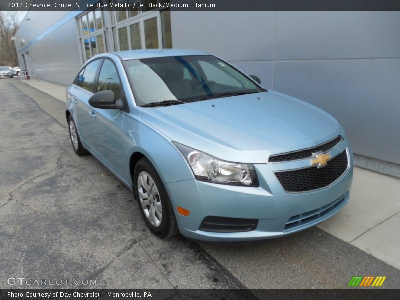 Ice Blue Metallic / Jet Black/Medium Titanium 2012 Chevrolet Cruze LS