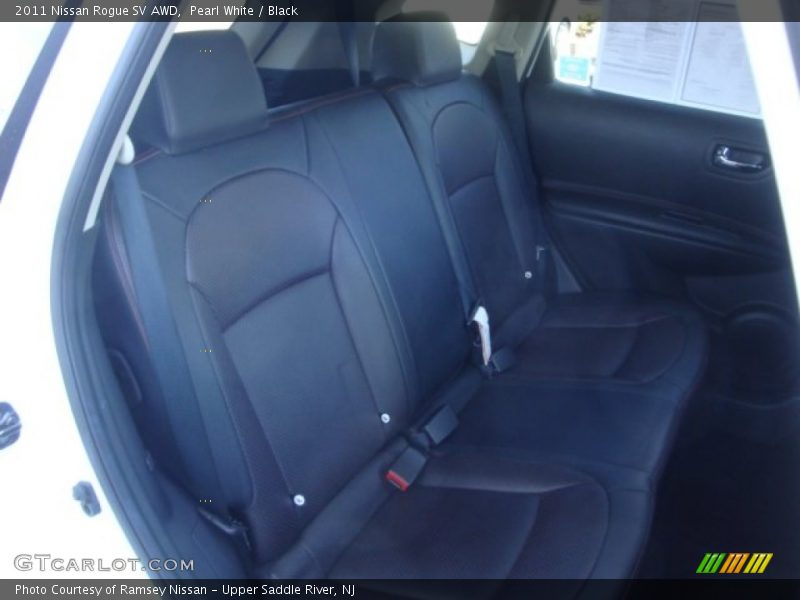 Pearl White / Black 2011 Nissan Rogue SV AWD
