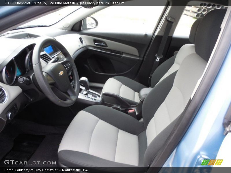 Ice Blue Metallic / Jet Black/Medium Titanium 2012 Chevrolet Cruze LS