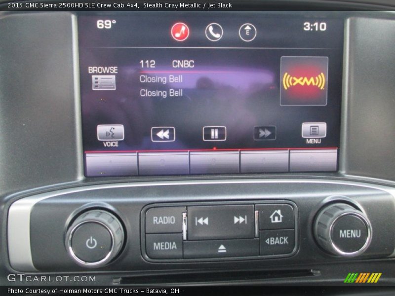 Stealth Gray Metallic / Jet Black 2015 GMC Sierra 2500HD SLE Crew Cab 4x4