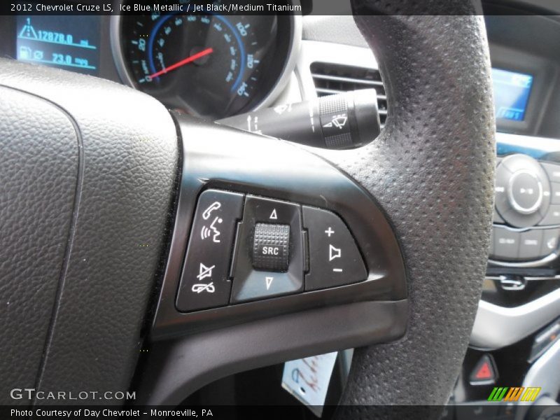Ice Blue Metallic / Jet Black/Medium Titanium 2012 Chevrolet Cruze LS