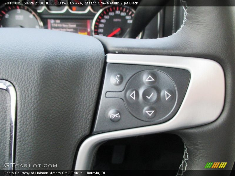 Stealth Gray Metallic / Jet Black 2015 GMC Sierra 2500HD SLE Crew Cab 4x4