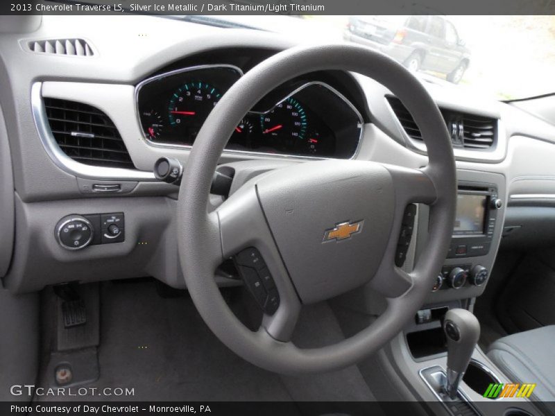 Silver Ice Metallic / Dark Titanium/Light Titanium 2013 Chevrolet Traverse LS