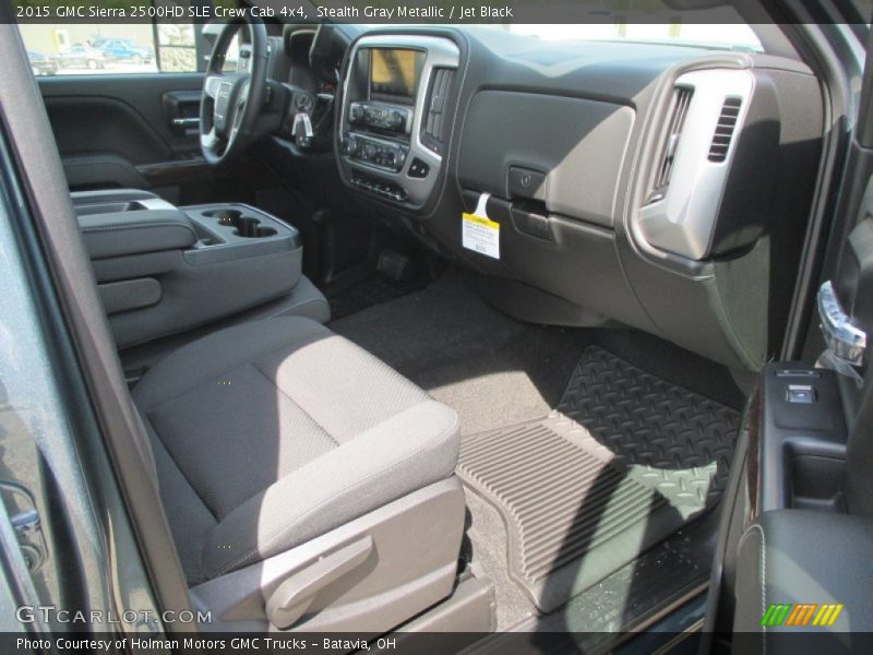 Stealth Gray Metallic / Jet Black 2015 GMC Sierra 2500HD SLE Crew Cab 4x4