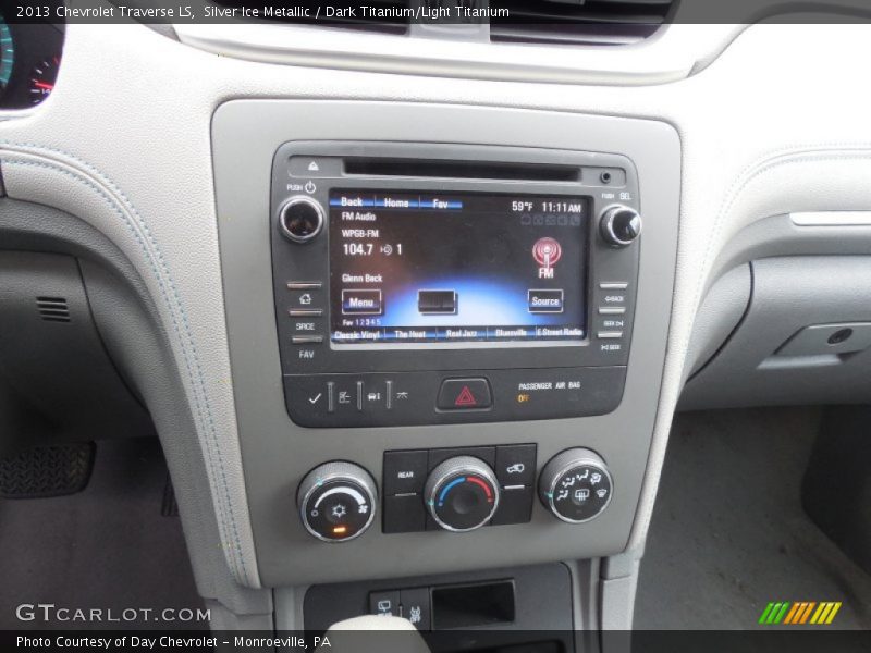 Silver Ice Metallic / Dark Titanium/Light Titanium 2013 Chevrolet Traverse LS