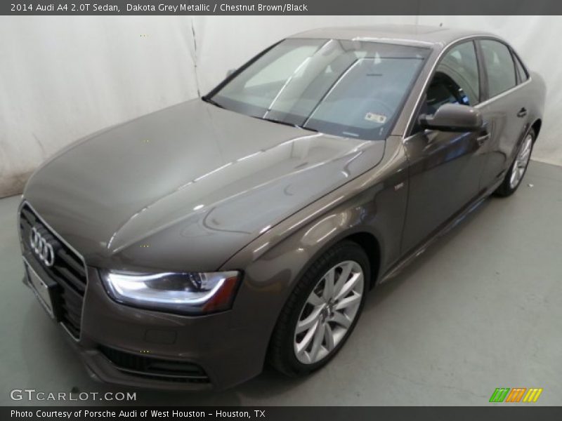 Dakota Grey Metallic / Chestnut Brown/Black 2014 Audi A4 2.0T Sedan