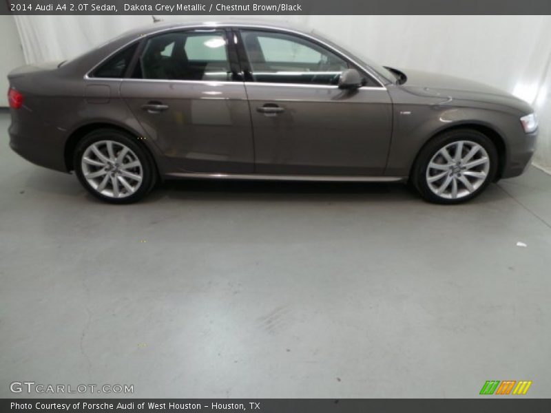 Dakota Grey Metallic / Chestnut Brown/Black 2014 Audi A4 2.0T Sedan