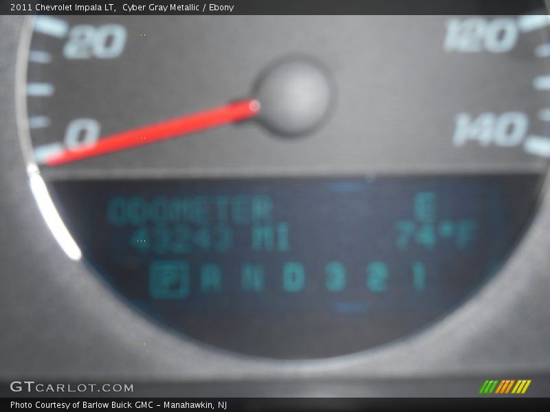 Cyber Gray Metallic / Ebony 2011 Chevrolet Impala LT
