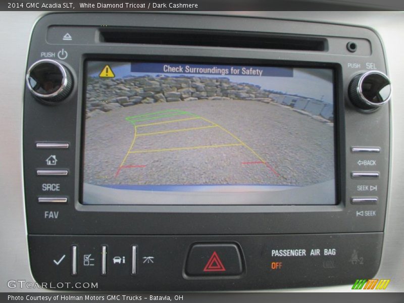 White Diamond Tricoat / Dark Cashmere 2014 GMC Acadia SLT