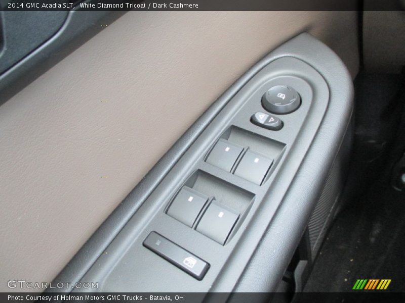 White Diamond Tricoat / Dark Cashmere 2014 GMC Acadia SLT